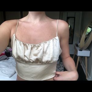 Zara Gold Crop Top